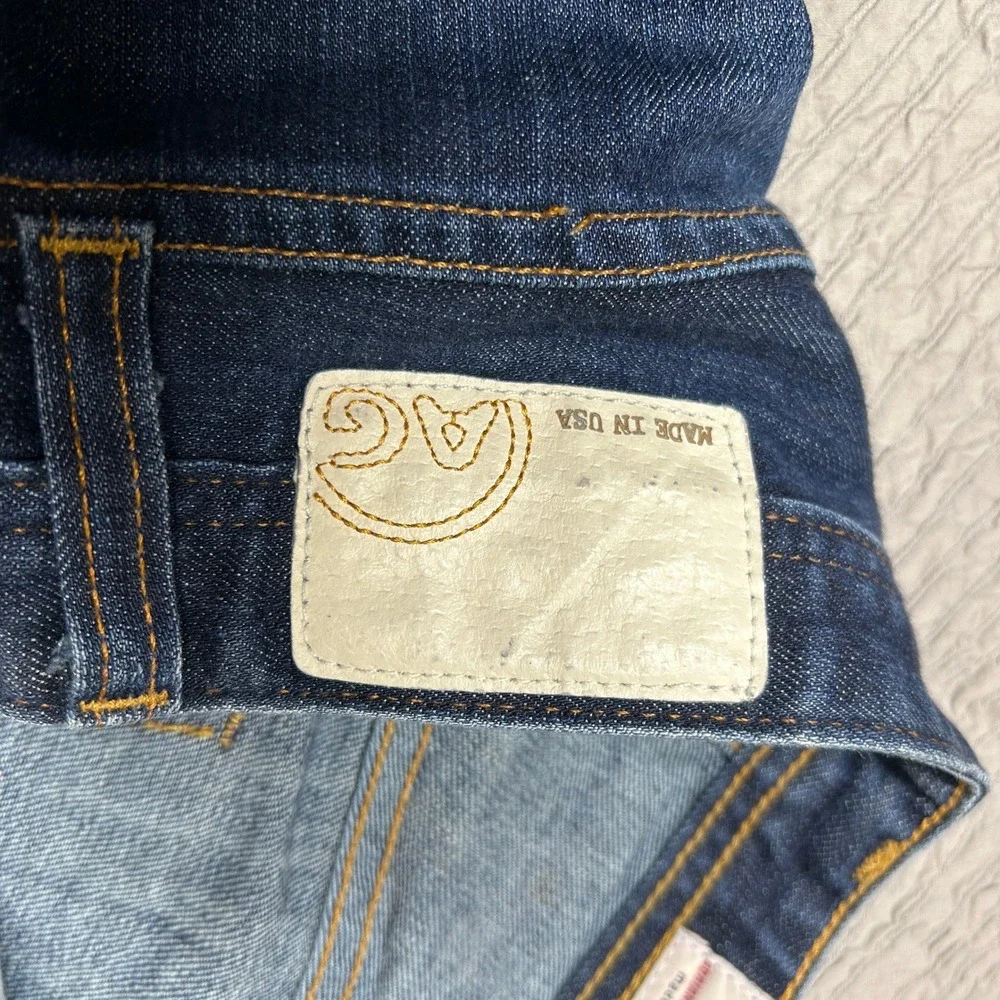 AG Adriano Goldschmied Protege Straight Leg Jeans Dark Wash Blue 28 Made in USA